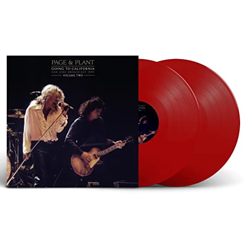 Page & Plant “Going to California Vol. 2” red vinyl record.