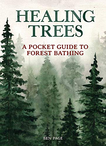 Book cover with title “Healing Trees” and a misty forest scene.