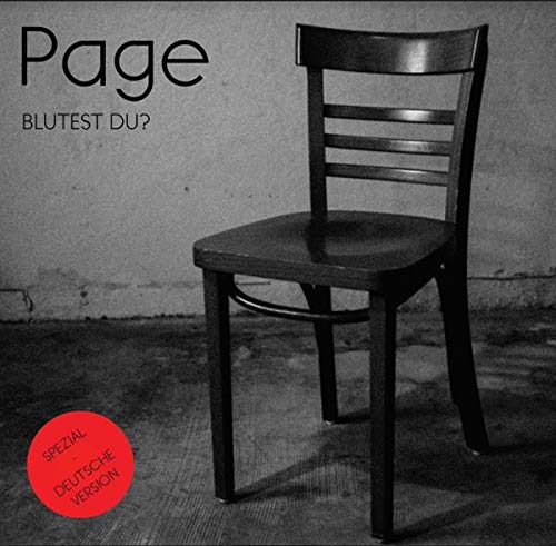 CD cover for Page’s “Blutest Du?” featuring a wooden chair.