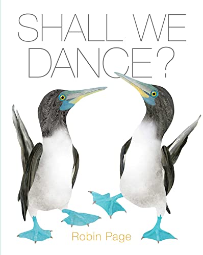 Book cover with two blue-footed boobies facing each other.