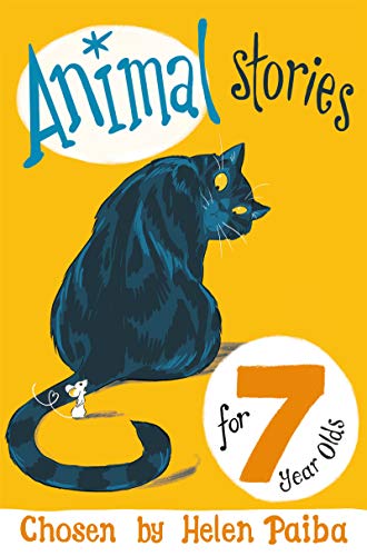 Book cover with a black cat, a small mouse, and the number 7.