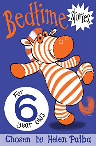 Book cover with cartoon zebra and large number six for six-year-olds.