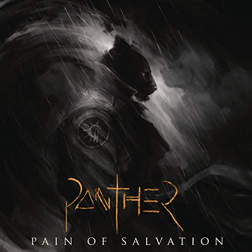 "Album cover art featuring a black panther in the rain, with 'Panther' in gold lettering."