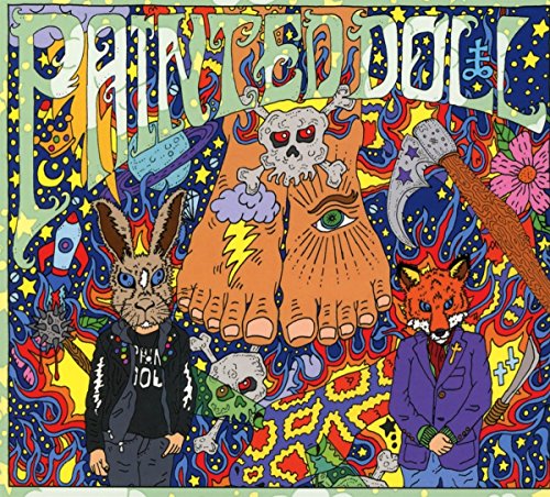 CD cover with colorful, surreal illustration of animals and mystical symbols.