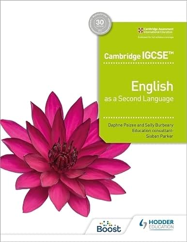 Textbook cover for Cambridge IGCSE English as a Second Language.