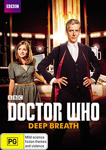 DVD cover for Doctor Who: Deep Breath, featuring the Doctor and Clara.