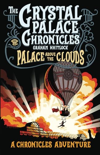 Book cover: hot air balloon over a landscape with a glass building.