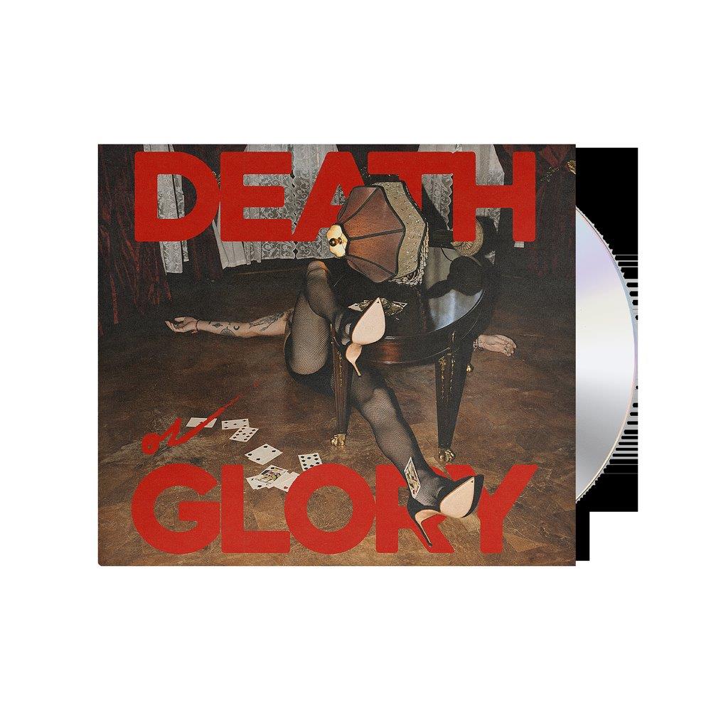 Palaye Royale "Death Or Glory" CD cover with a person and dice.