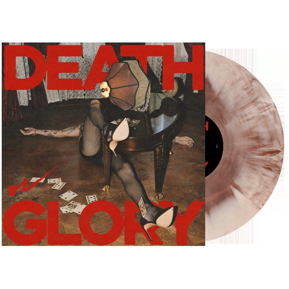 Palaye Royale vinyl record with album cover art and a marbled brown disc.
