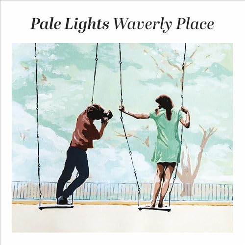 CD cover: two people on swings against a pale blue sky.