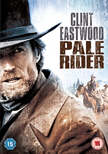 DVD cover for "Pale Rider" featuring Clint Eastwood in a cowboy hat.