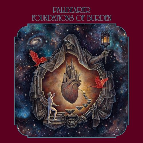 Album cover: skeletal figure, heart, and celestial imagery in ornate frame.