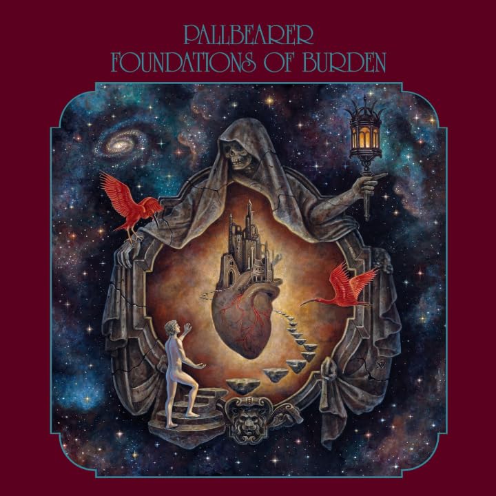 Album cover featuring a skeleton reaper framing a heart with a castle atop it.