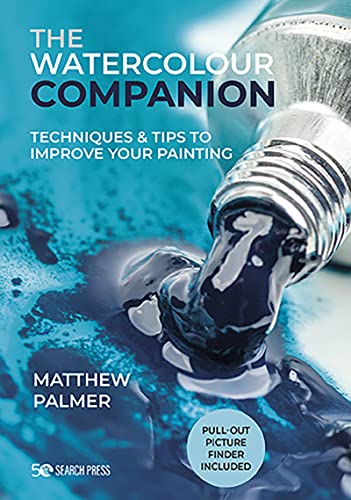 Book cover with watercolour paint dripping from a paintbrush.