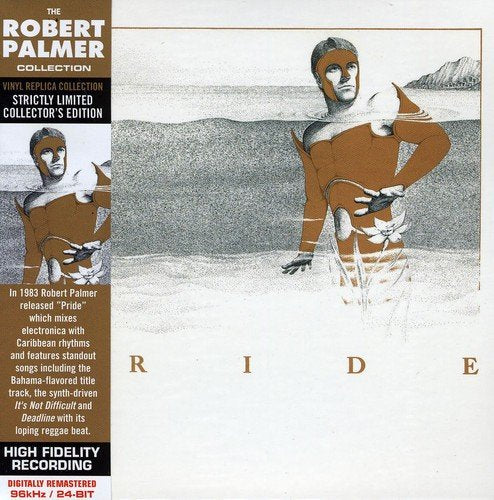 Robert Palmer’s “Pride” CD cover featuring a stylized, masked figure.