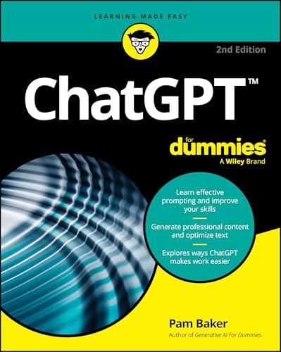 Book cover for ChatGPT For Dummies 2nd Edition with a blue abstract graphic.
