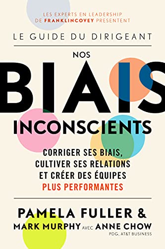 Book cover with large black text "BIAIS INCONSCIENTS" and colorful circles.