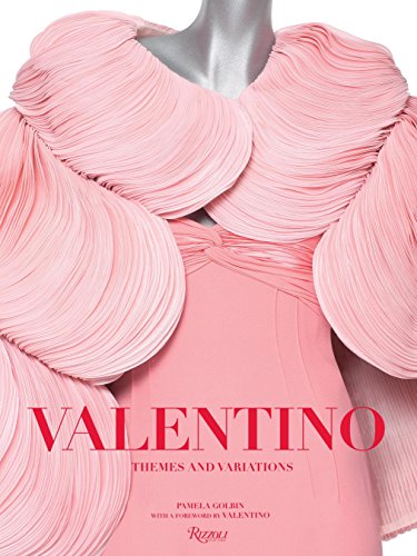 Book cover featuring a pink, ruffled Valentino garment and bold text.