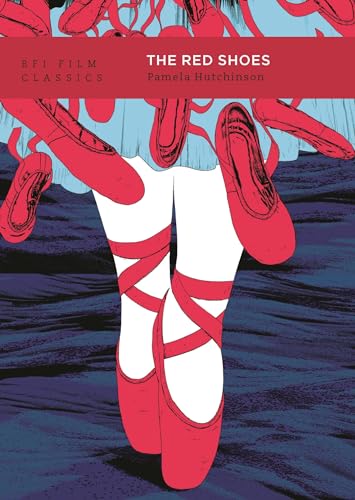Book cover for “The Red Shoes” featuring red ballet shoes and legs.