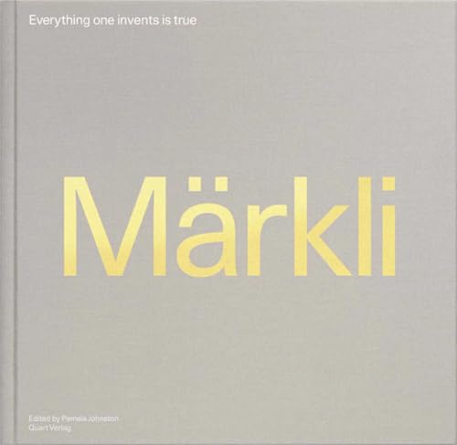 Gray book cover with gold text reading "Märkli" and smaller text below.