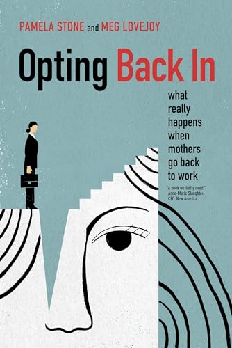 Book cover: woman with briefcase standing on stairs above an eye.