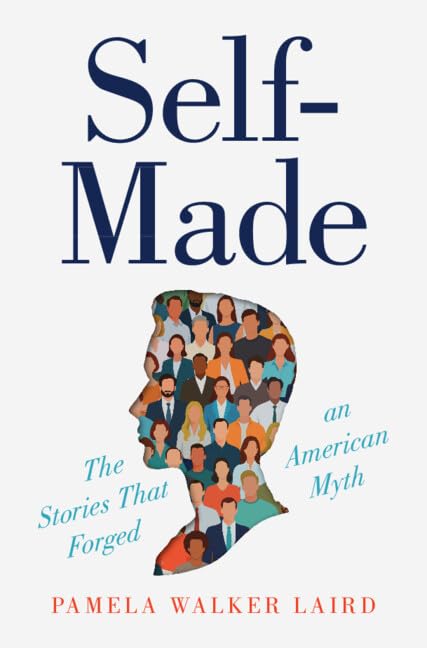 Book cover: "Self-Made" with a silhouette of diverse faces inside.