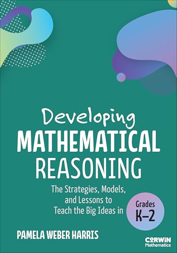 Book cover for "Developing Mathematical Reasoning" with colorful abstract shapes.