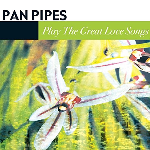 CD cover featuring panpipes and abstract floral imagery in green tones.