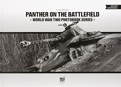 Book cover featuring a damaged German Panther tank in a wartime landscape.