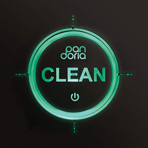 Black CD case with a glowing green circular "Pandoria - Clean" design.