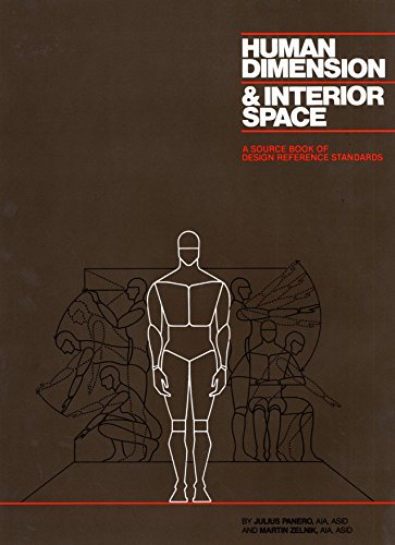 Book with design standards, diagrams, and measurements for human dimension and interior space planning.