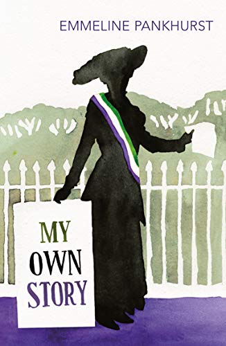 Book cover featuring a watercolor illustration of Emmeline Pankhurst.