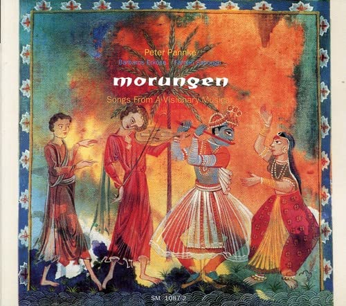 CD cover for "Morungen" featuring figures in colorful, ornate costumes.