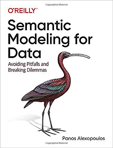 Book cover: “Semantic Modeling for Data” with a bird illustration.