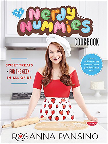 Cookbook cover featuring Rosanna Pansino, a baker, with colorful lettering.