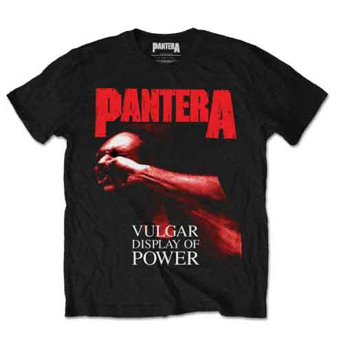 Black Pantera t-shirt featuring a red graphic of a fist and album title text.