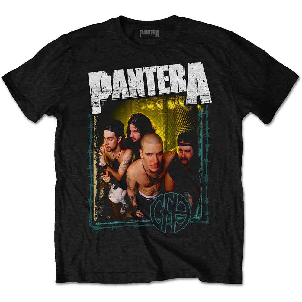 Black unisex t-shirt with Pantera's "Barbed" album art, size XXX-Large.