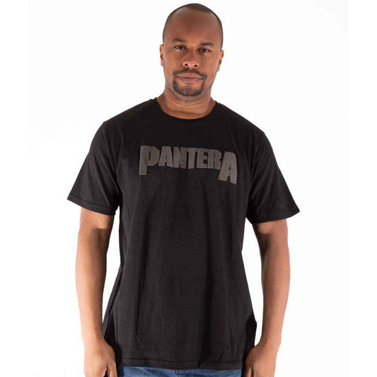 Black t-shirt with a graphic of a skull incorporating leaf designs.