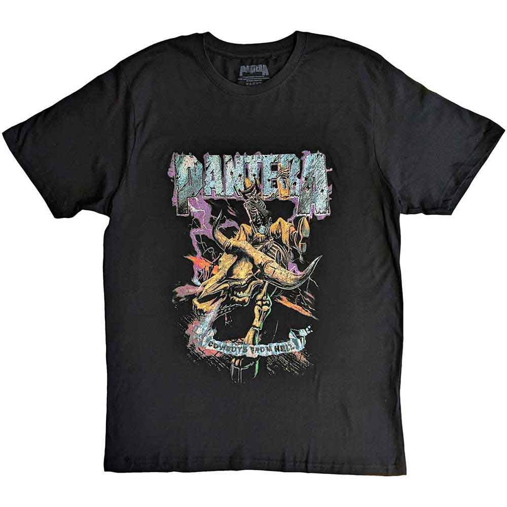 Black t-shirt with vintage Pantera band logo, size XXX-Large.