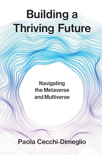Book cover with blue and purple abstract lines, title, and author name.