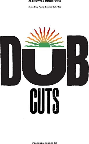 Album cover for “Dub Cuts” featuring bold text and a sunburst graphic.