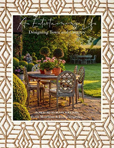Book cover: garden scene with table, chairs, and topiaries.