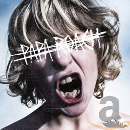 Album cover for Papa Roach’s “Crooked Teeth” featuring a screaming man.