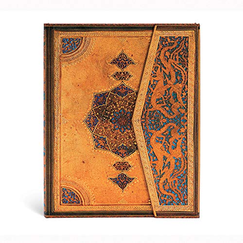 Ornate notebook with a Safavid-inspired floral and geometric design.