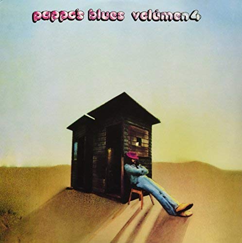 Album cover: man resting near a small wooden building in a landscape.