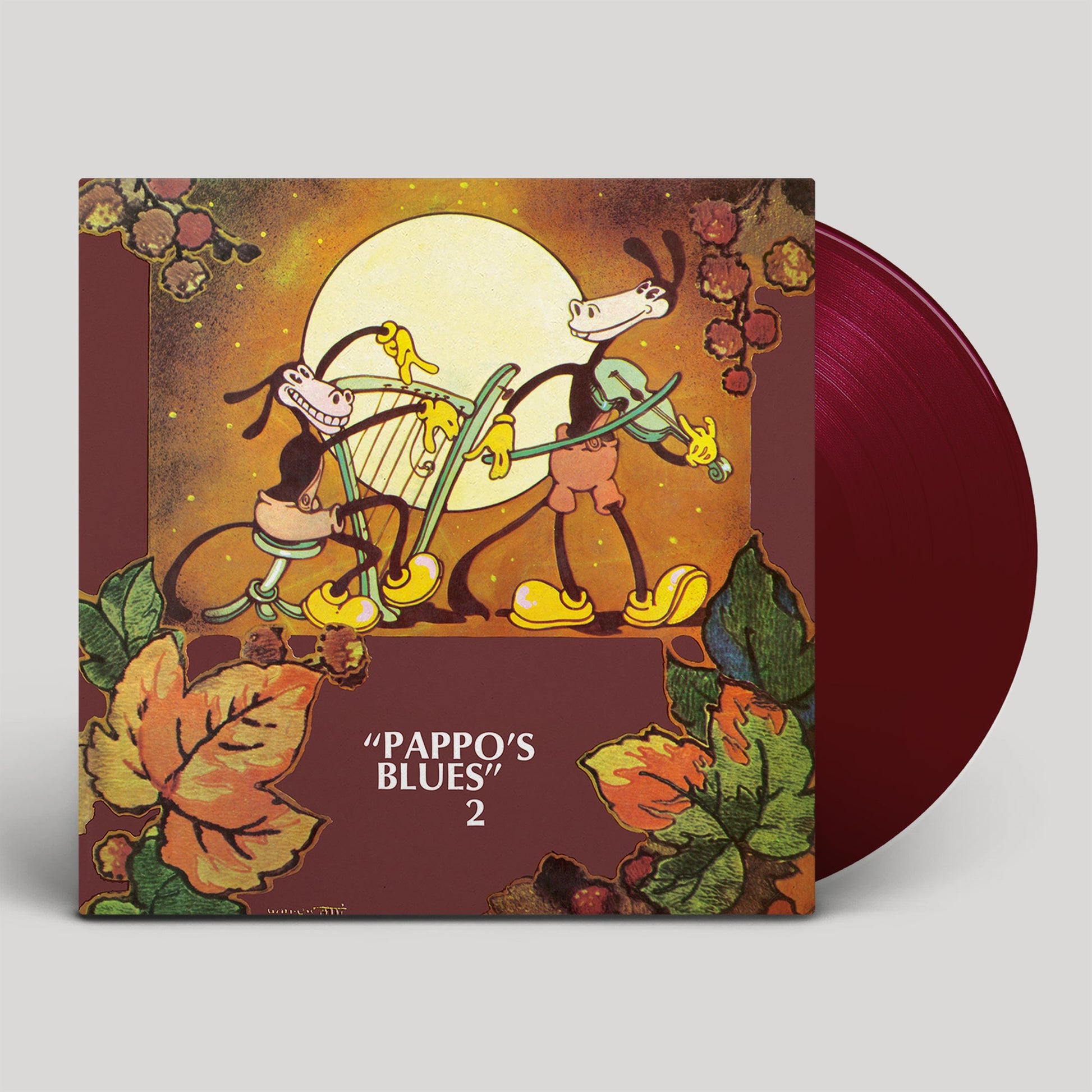 Vinyl record cover featuring cartoon dogs with musical instruments.