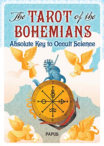 Book cover: "The Tarot of the Bohemians" with occult symbols and birds.
