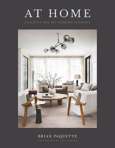 Book cover featuring a modern living room with a striking chandelier.