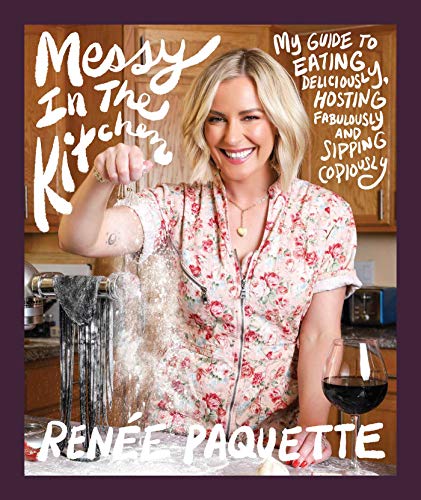 Book cover featuring a blonde woman making pasta in a kitchen.