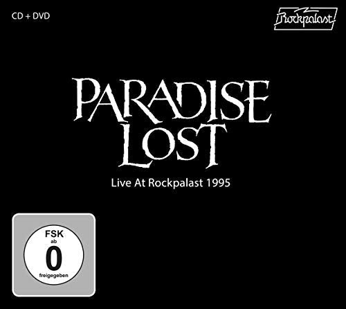 Black CD cover with "Paradise Lost" in white text, "Live At Rockpalast 1995" below.